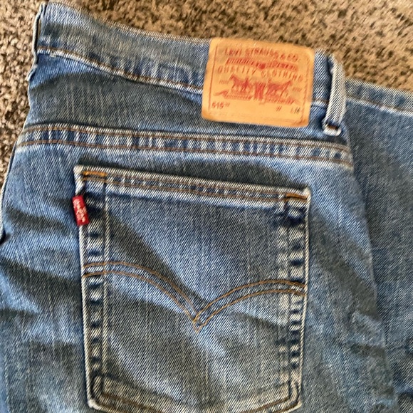 Levis 515 Blue Jeans Size 14 M Stretch Denim 14 Medium 14M 35 X 30.5 - Picture 2 of 6